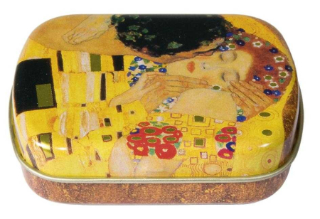 Noutati si reduceri - Cutiuta metalica Klimt The Kiss, Fridolin