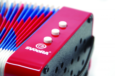 Instrument muzical acordeon rosu, Svoora [4]
