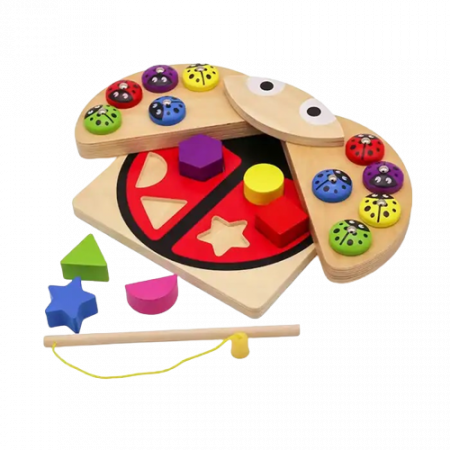 Joc 2 in 1  de pescuit si sortare,  Montessori, Gargarita, 2 ani+ [0]