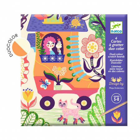 Creative - Joc creativ de razuit Casute trasnite, Djeco