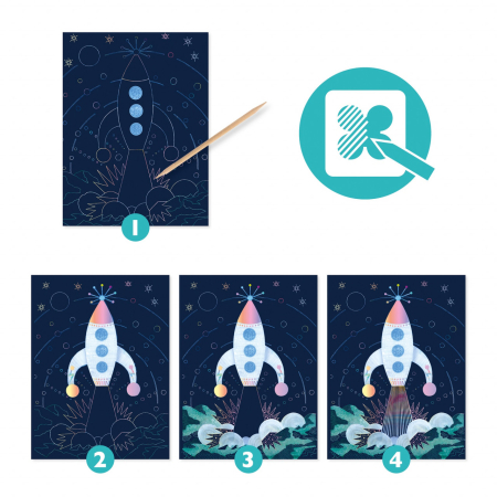 Joc creativ de razuit Cosmos, Djeco [3]