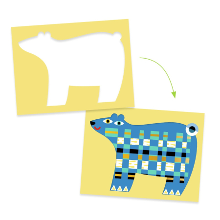 Joc creativ de tesut animalute, Djeco [4]