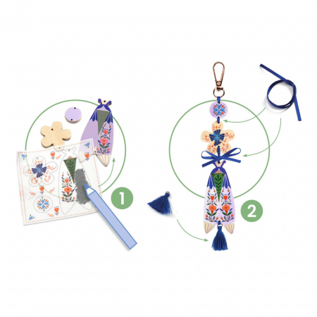 Joc creativ DIY Brelocuri si accesorii, Djeco [1]