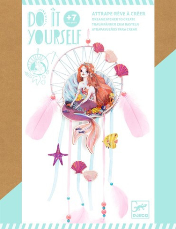 Joc creativ DIY Dreamcatcher sirena, Djeco [3]