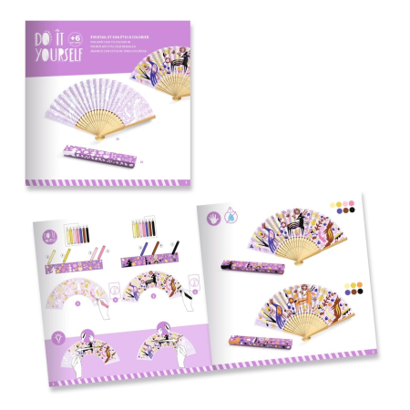 Joc creativ DIY Evantai Frumusetea padurii, Djeco [6]