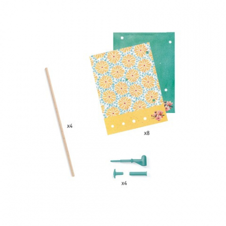 Joc creativ DIY Moristi de vant model cu flori, Djeco [4]