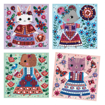 Joc creativ mozaic Animale de companie, Djeco [2]
