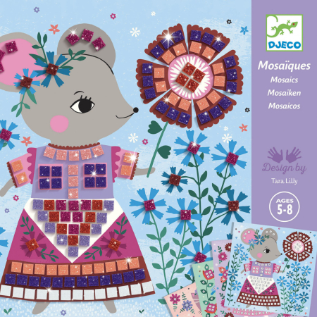 Joc creativ mozaic Animale de companie, Djeco [1]