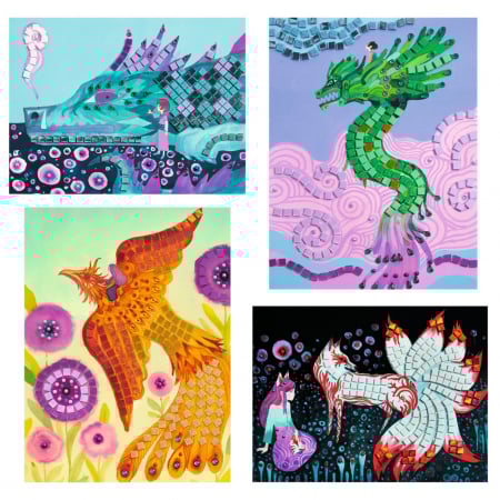 Joc creativ mozaic Creaturi mitice, Djeco [2]