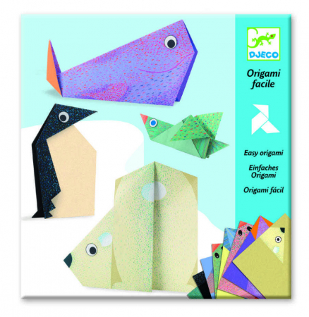 Creative - Joc creativ origami Animale polare, Djeco