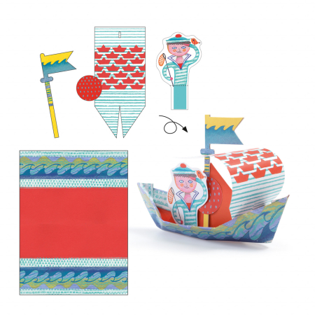 Joc creativ origami Construim barcute, Djeco [3]