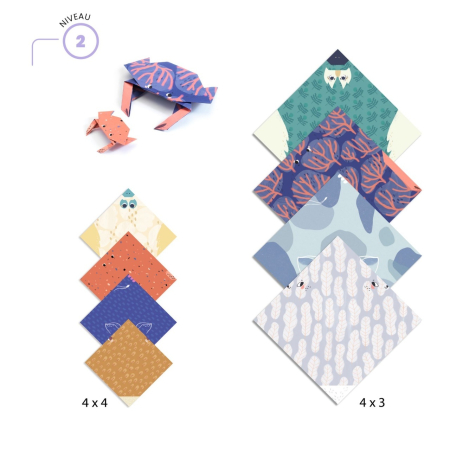 Joc creativ origami Familii de animale, Djeco [4]