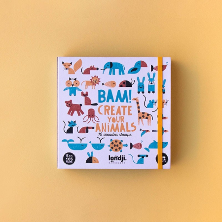 Noutati si reduceri - Joc creativ stampile Animale, Londji