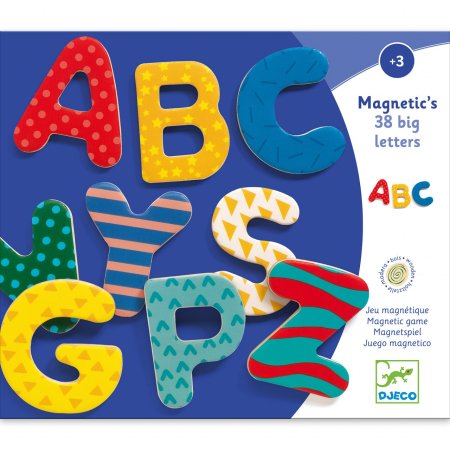 Joc cu magneti 38 Litere colorate, Djeco [3]