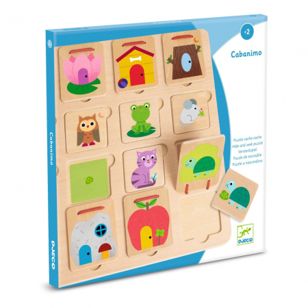 Puzzle - Joc de asociere Cabanimo, Djeco