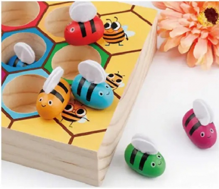Joc de asociere si dexteritate fagure de albine, 3 ani, Edujucarii [12]