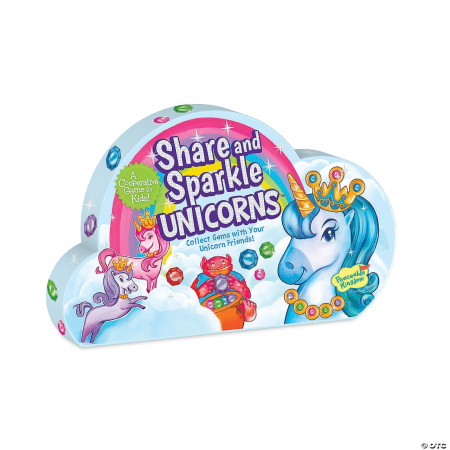 Noutati si reduceri - Joc de cooperare cu unicorni si pietre pretioase, Unicorni sclipiciosi