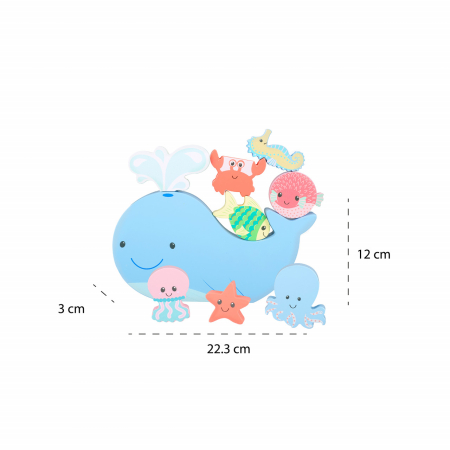 Joc de echilibru din lemn cu fauna marina, Orange Tree Toys [3]