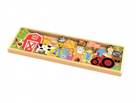 Joc de imbinare din lemn, tetris ferma animalelor [3]