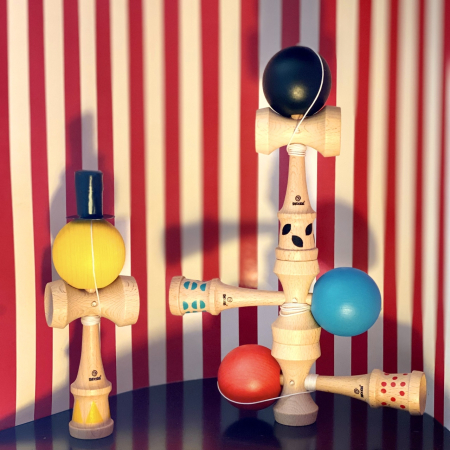 Joc de indemanare Kendama din lemn, Svoora [4]