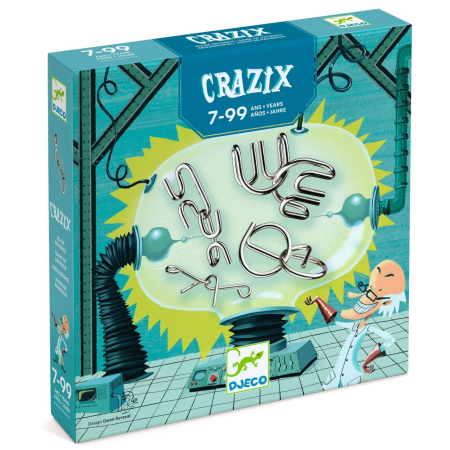 Joc de logica Crazix 6 jocuri metalice, Djeco [1]