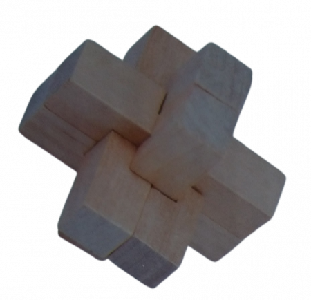 Joc de logica IQ, Set 6 piese, Lu Ban Lock, Demonteaza si monteaza [2]