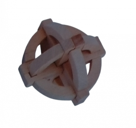 Joc de logica IQ, Set 6 piese, Lu Ban Lock, Demonteaza si monteaza [5]