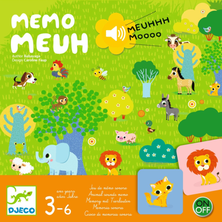 Joc de memorie cu sunete Memo Meuh, Djeco [2]