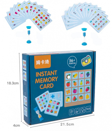 Joc de memorie si inteligenta din lemn Instant Memory Card, + 3ani [1]