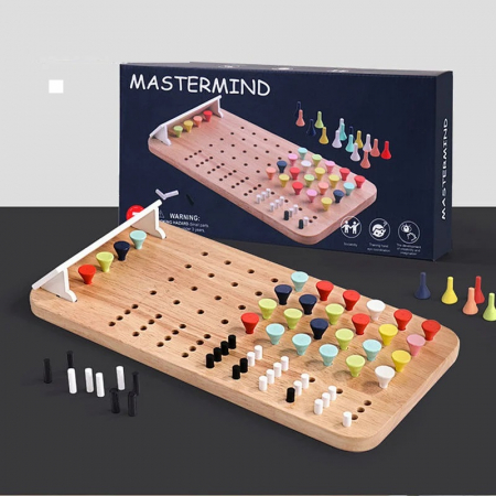 Joc de Memorie si Inteligenta, Mastermind pentru Copii si Adulti, Montessori, 146 piese, + 7 ani, EduJucarii [6]