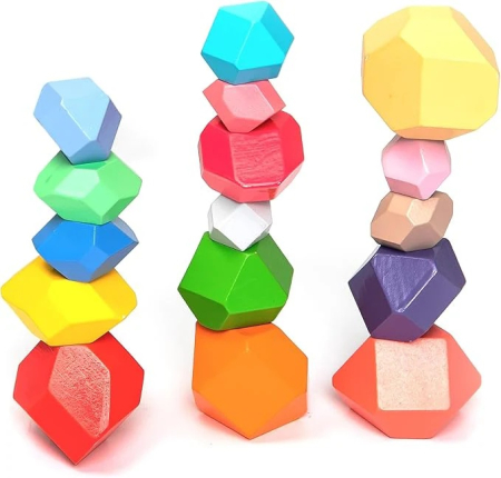 Noutati si reduceri - Joc de stivuire pietre, UMU Toys