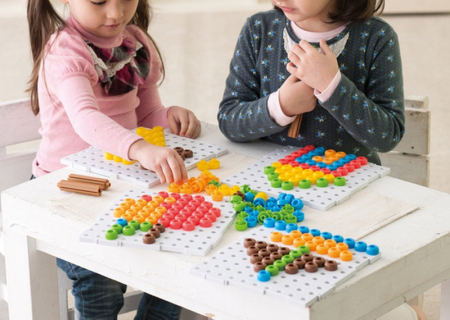 Joc educativ de dezvoltare a imaginatiei si creativitatii, Mozaic 2D, 3D,  3 ani+, Edujucarii [13]
