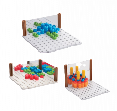 Joc educativ de dezvoltare a imaginatiei si creativitatii, Mozaic 2D, 3D,  3 ani+, Edujucarii [7]