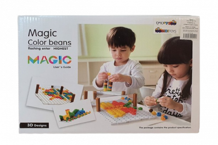 Seturi de constructie - Joc educativ de dezvoltare a imaginatiei si creativitatii, Mozaic 2D, 3D,  3 ani+, Edujucarii