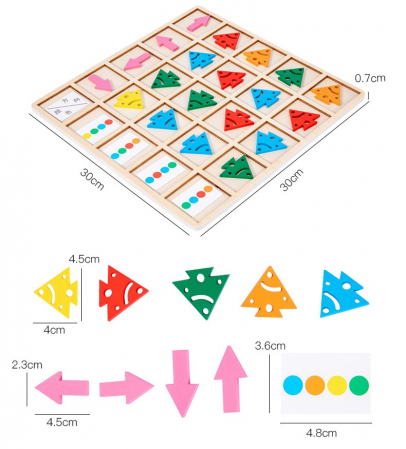 Joc educativ de dezvoltare,  Cognitive Direction, 28 forme, EduJucarii, 3 ani+ [2]