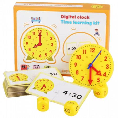 Jocul Educativ Montessori pentru Copii, Ceasul, 28 Piese, 3 Ani [6]