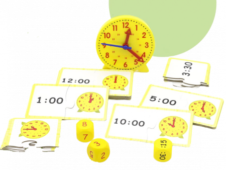 Jocul Educativ Montessori pentru Copii, Ceasul, 28 Piese, 3 Ani [2]