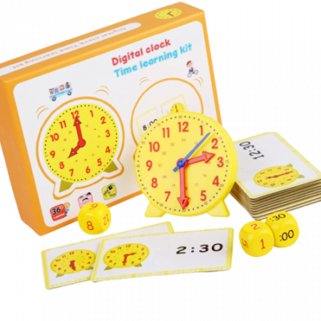 Jocul Educativ Montessori pentru Copii, Ceasul, 28 Piese, 3 Ani [3]