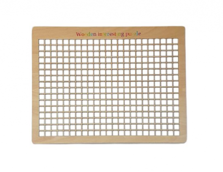 Joc educativ Mozaic pixel din lemn, Formarea imaginilor din pătrate colorate, 370 buc [2]