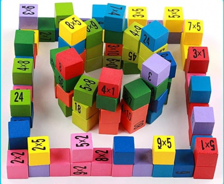 Joc educativ pentru copii, Tabla inmultirii, Montessori, 5 ani+, EduJucarii [1]