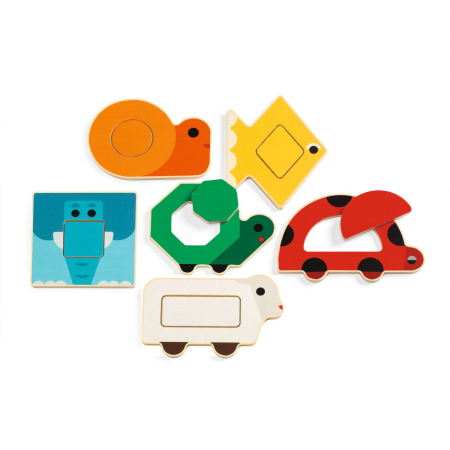 Joc educativ Puzzle DuoBasic, Djeco [2]