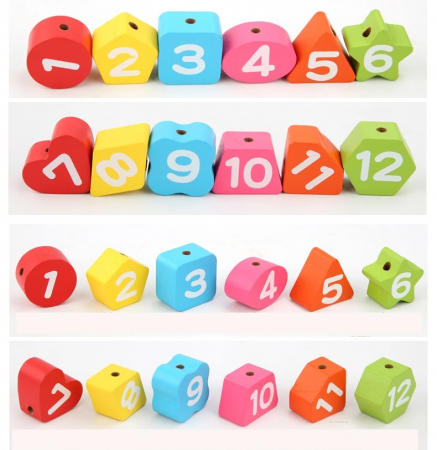 Joc Educativ si Distractiv din lemn, ceas cu jetoane puzzle, Montessori, + 3 ani, Edujucarii [4]