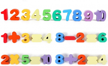 Joc Logarithmic 6 in 1 de sortare, indemanare si asociere culori, forme geometrice, stivuire piese, operatii matematice, pescuit magnetic, bile colorate din lemn si accesorii, Joc tip Montessori, 3 an [5]
