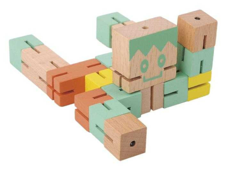 Joc logic IQ 3D puzzle Baiat verde, Fridolin [5]
