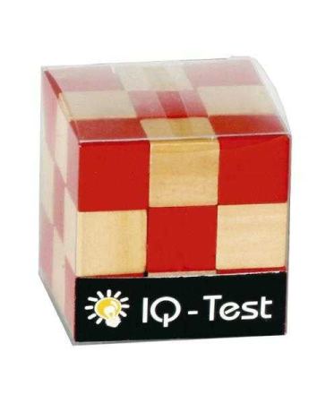Joc logic IQ 3D Puzzle Cub natur-rosu, Fridolin [2]