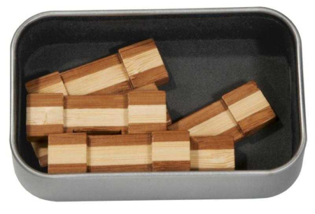 Joc logic IQ 3D Puzzle in cutie metalica-6, Fridolin [5]