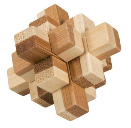 Joc logic IQ 3D Puzzle in cutie metalica Block, Fridolin [1]