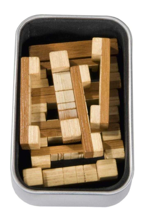 Joc logic IQ 3D Puzzle in cutie metalica Doubleblock, Fridolin [5]