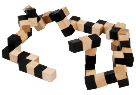 Joc logic IQ 3D Puzzle negru&natural Anaconda , Fridolin [5]