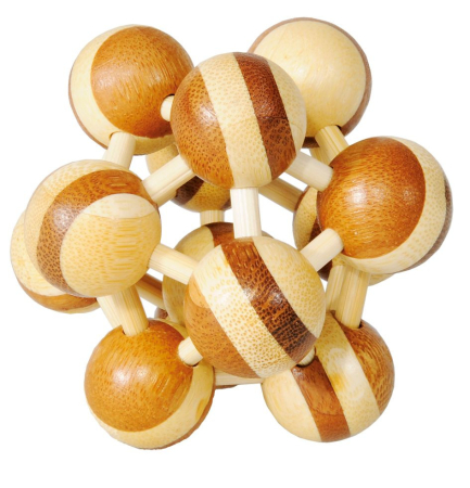Joc logic IQ Puzzle 3D Atom doua culori, Fridolin [1]